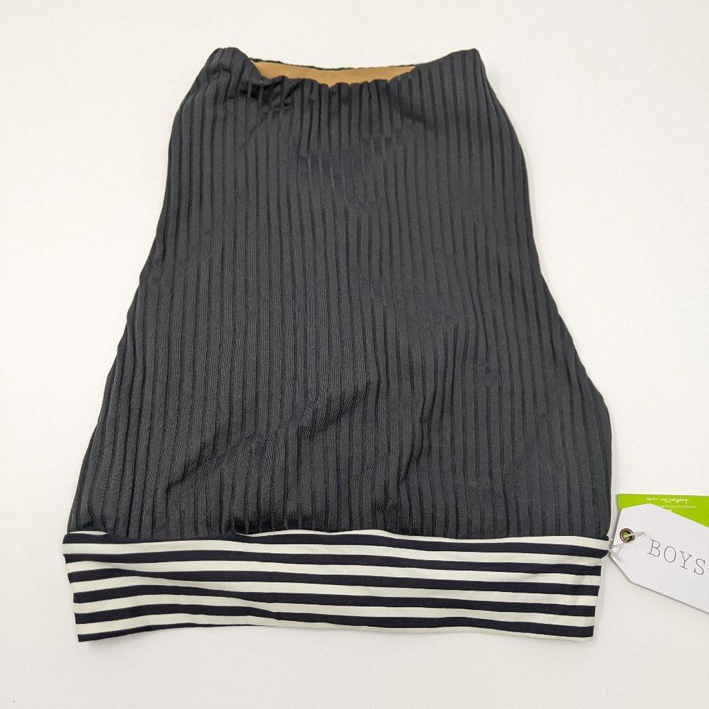 Boys + Arrows Cropped Mock Neck Ribbed Bikini Top